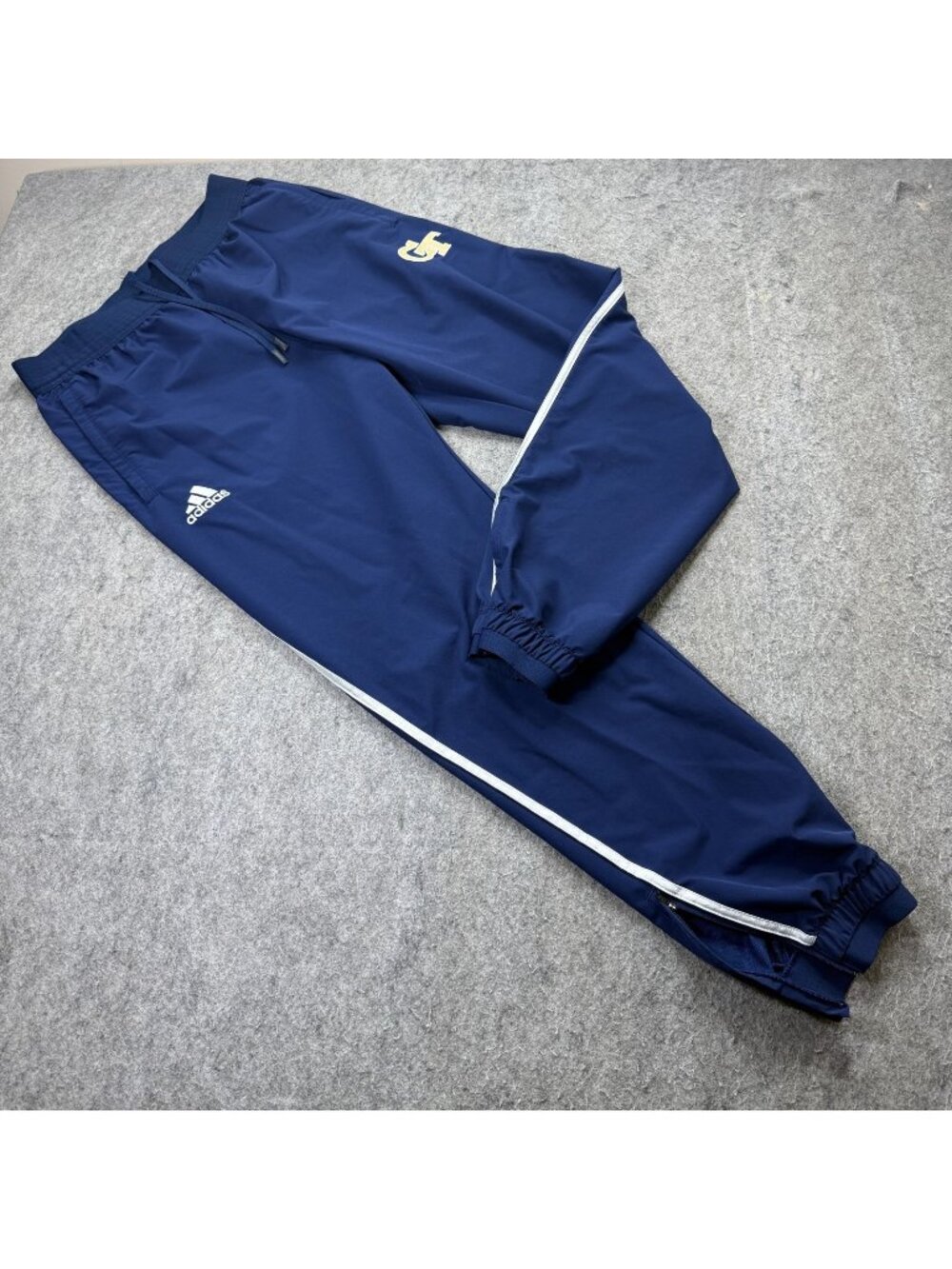 Georgia Tech Yellow Jackets Adidas Track Pants Men LT Blue Athletic Woven 32"